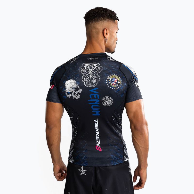 Rashguard męski Venum X Tekken 8 - Paul Phoenix Rashguard black/blue 3