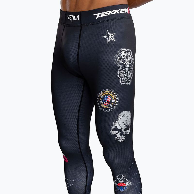 Legginsy treningowe męskie Venum X Tekken 8 - Paul Phoenix Spats black/blue 5