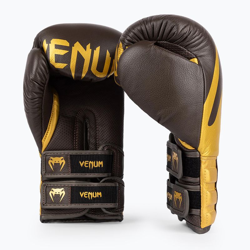Rękawice bokserskie Venum Reverso Boxing chocolate/gold 2