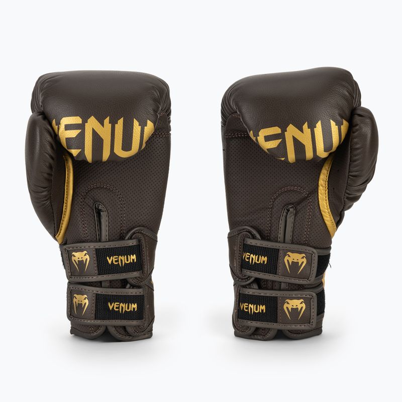 Rękawice bokserskie Venum Reverso Boxing chocolate/gold 3