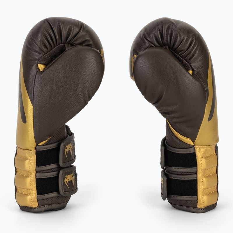 Rękawice bokserskie Venum Reverso Boxing chocolate/gold 4