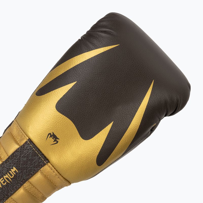 Rękawice bokserskie Venum Reverso Boxing chocolate/gold 5