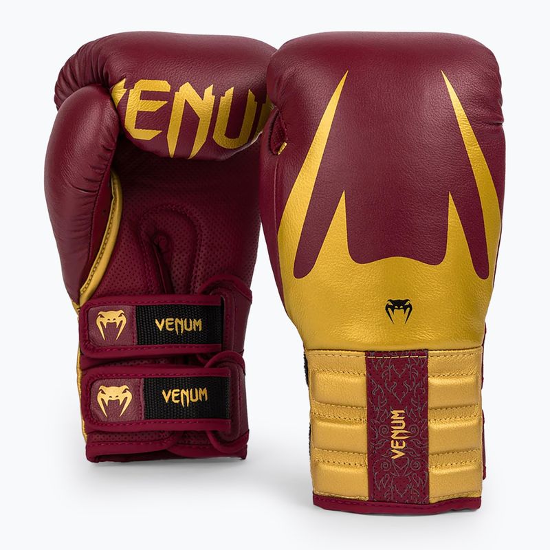 Rękawice bokserskie Venum Reverso Boxing red/gold 2