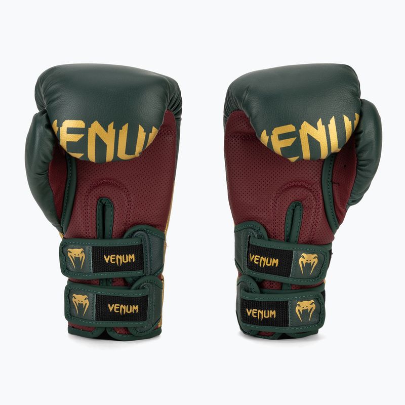 Rękawice bokserskie Venum Reverso Boxing green/gold 4