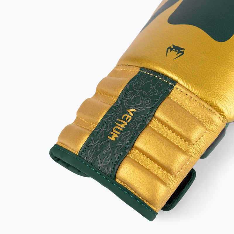 Rękawice bokserskie Venum Reverso Boxing green/gold 5