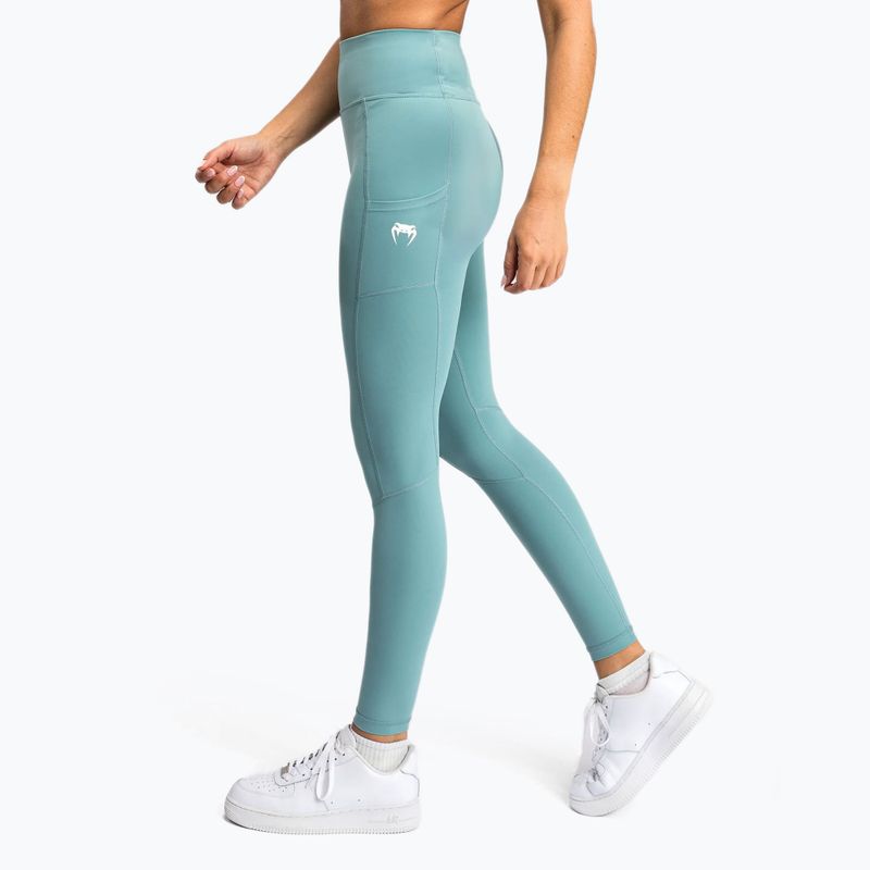 Legginsy treningowe damskie Venum Essential Performance aqua green 5