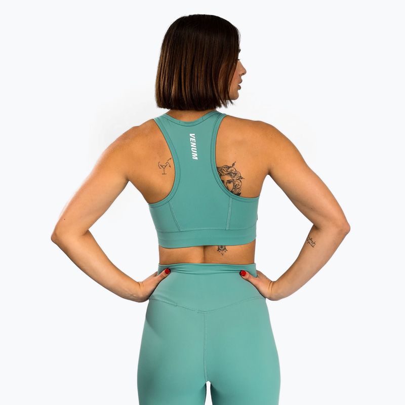 Biustonosz treningowy Venum Essential Medium Impact Sport aqua green 3