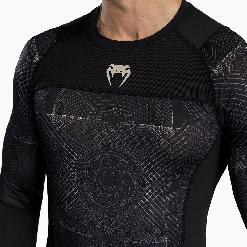 Rashguard longsleeve męski Venum G-Fit Air Men'S Long Sleeve Rashguard deep black/desert sand 6
