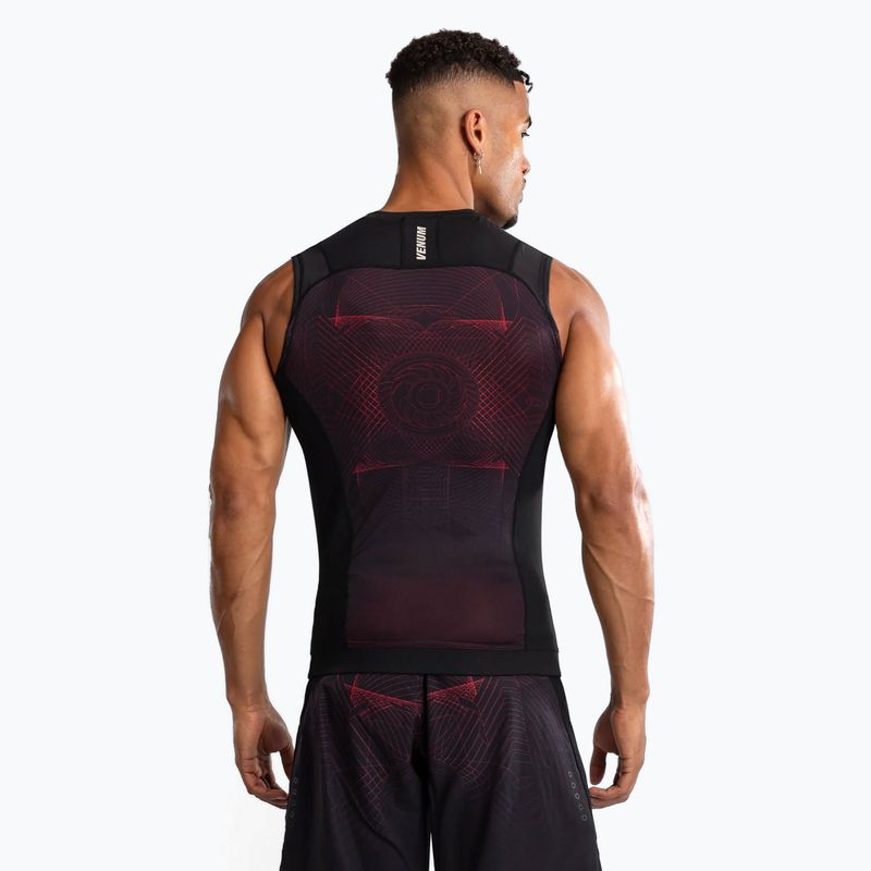 Rashguard męski Venum G-Fit Air Men'S Sleeveless Rashguard deep black/fire red 3