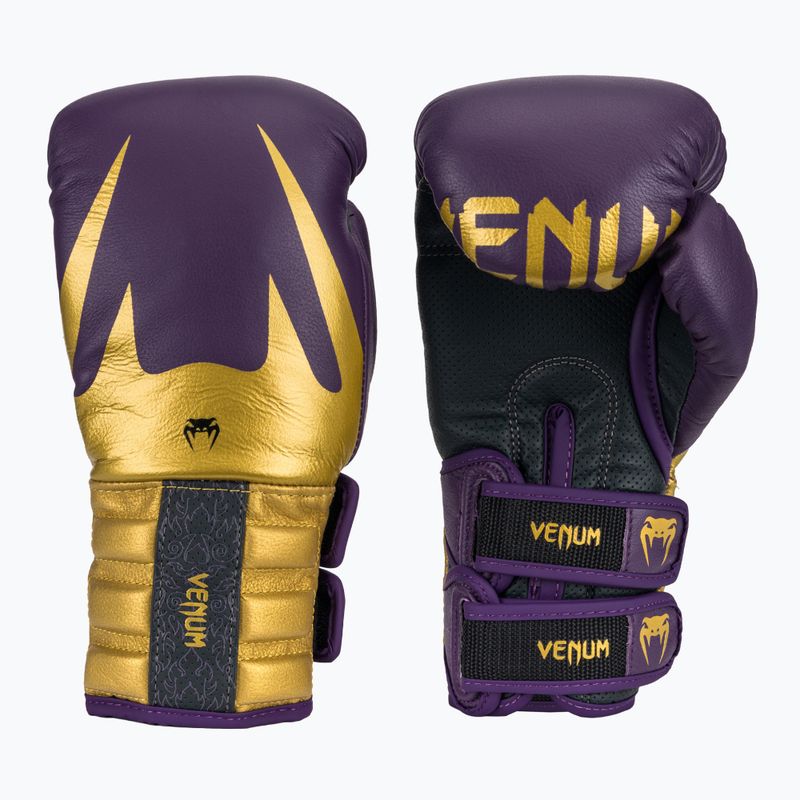 Rękawice bokserskie Venum Reverso Boxing dark purple/gold