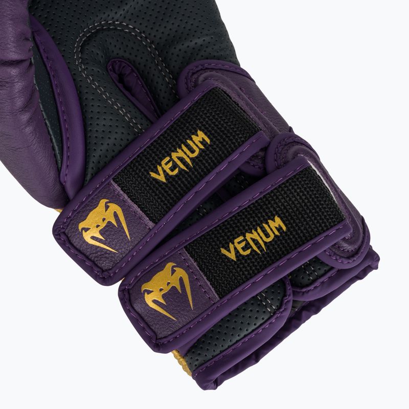 Rękawice bokserskie Venum Reverso Boxing dark purple/gold 7
