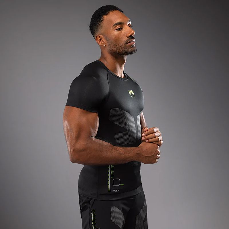 Rashguard męski Venum Training Camp 4.0 Rashguard black/neo green 3
