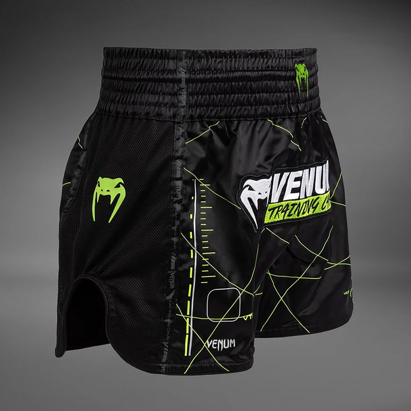 Spodenki treningowe Venum Training Camp 4.0 black/neo green 4