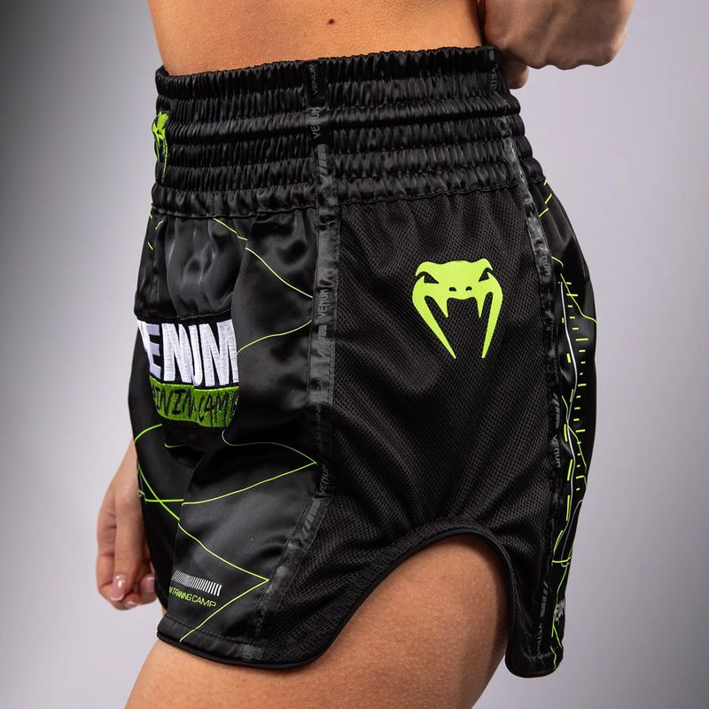 Spodenki treningowe damskie Venum Training Camp 4.0 black/neo green 6