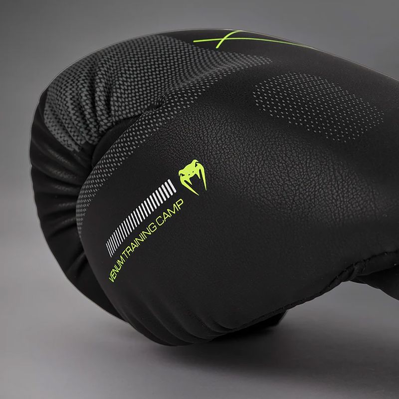 Rękawice bokserskie Venum Training Camp 4.0 black/neo green 3