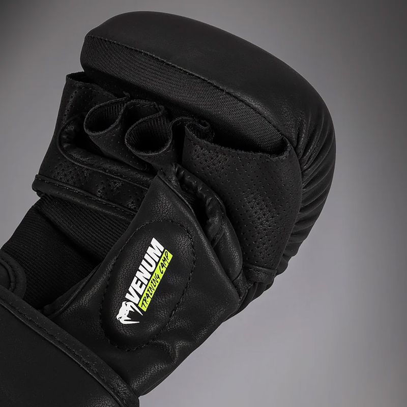 Rękawice sparngowe Venum Training Camp 4.0 black/neo green 4