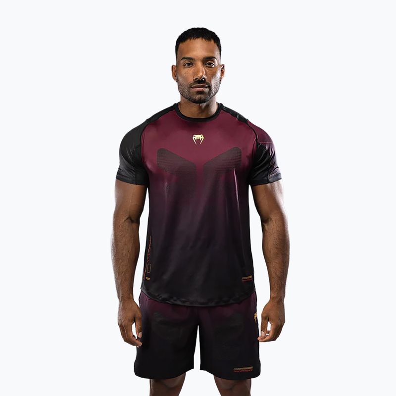 Koszulka treningowa męska Venum Tactical XT black/burgundy/gold 2