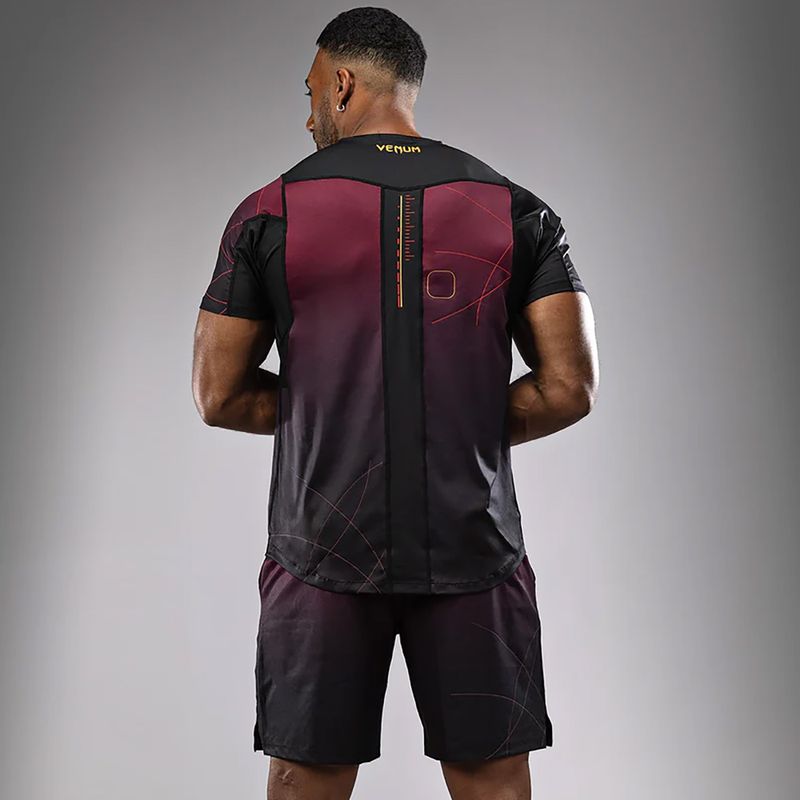 Koszulka treningowa męska Venum Tactical XT black/burgundy/gold 4