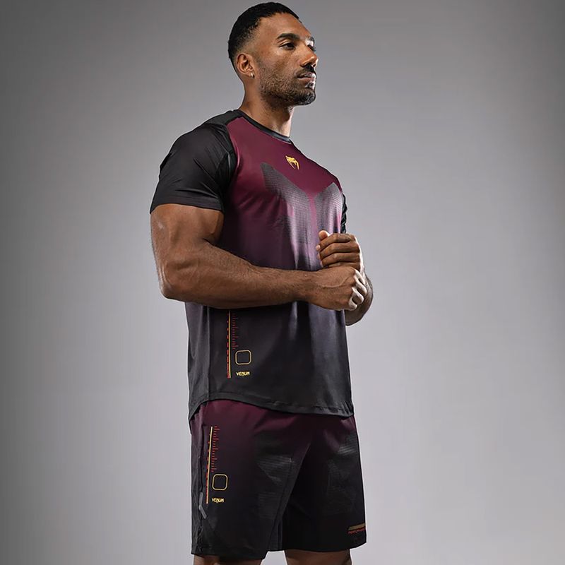 Koszulka treningowa męska Venum Tactical XT black/burgundy/gold 5