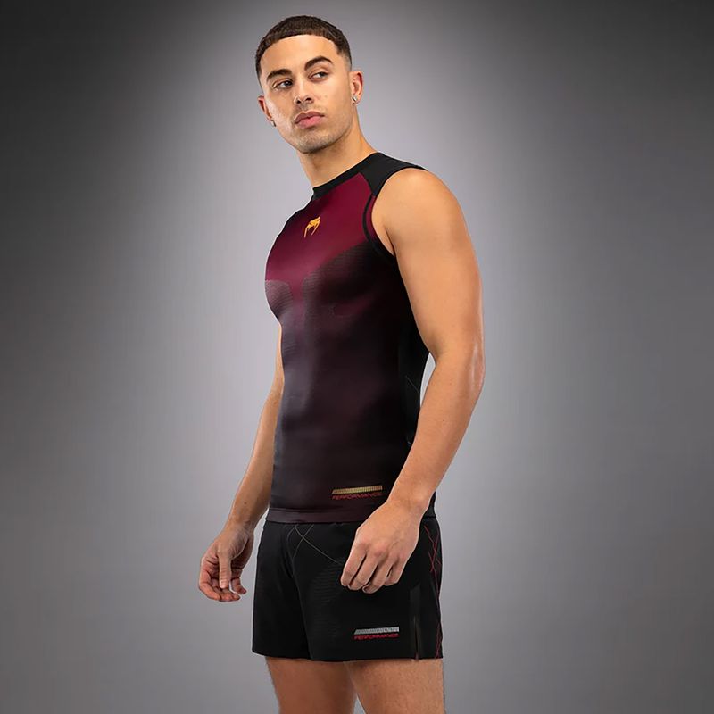 Koszulka treningowa męska Venum Tactical XT 05522  Rashguards black/burgundy/gold 3