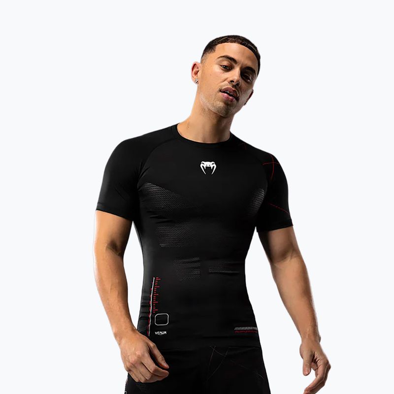 Koszulka treningowa męska Venum Tactical XT Rashguards black/fire red