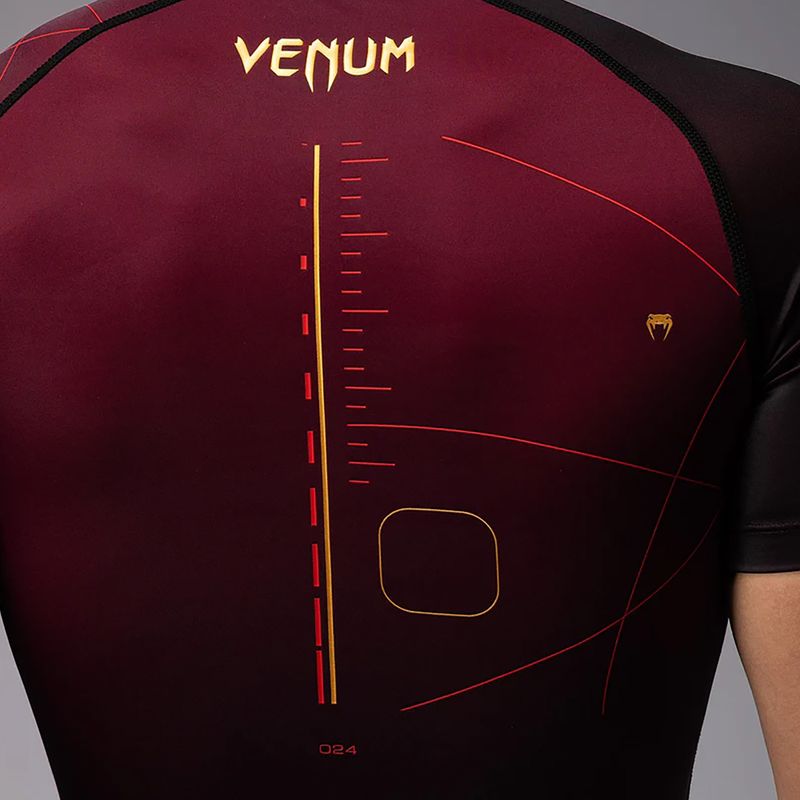 Koszulka treningowa męska Venum Tactical XT Rashguards black/burgundy/gold 4