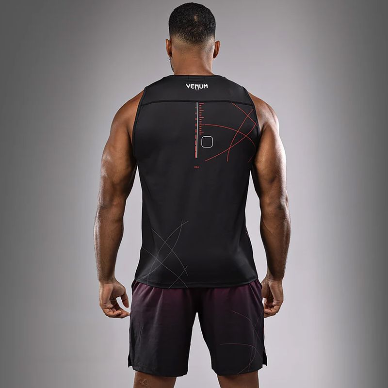 Koszulka treningowa męska Venum Tactical XT Tank black/fire red 4