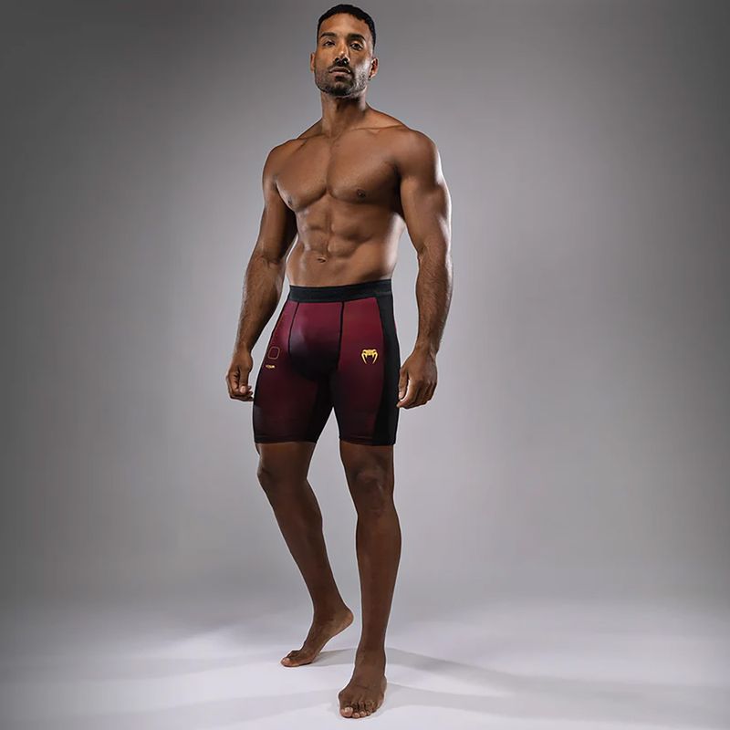 Spodenki treningowe męskie Venum Tactical XT Vale Tudo black/burgundy/gold 2