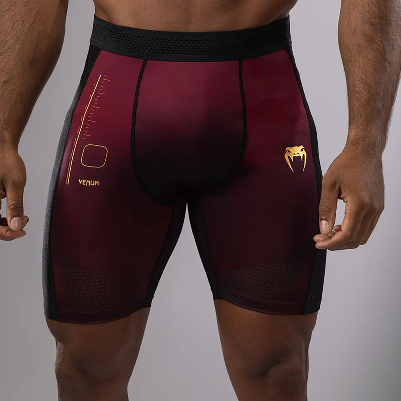 Spodenki treningowe męskie Venum Tactical XT Vale Tudo black/burgundy/gold 6