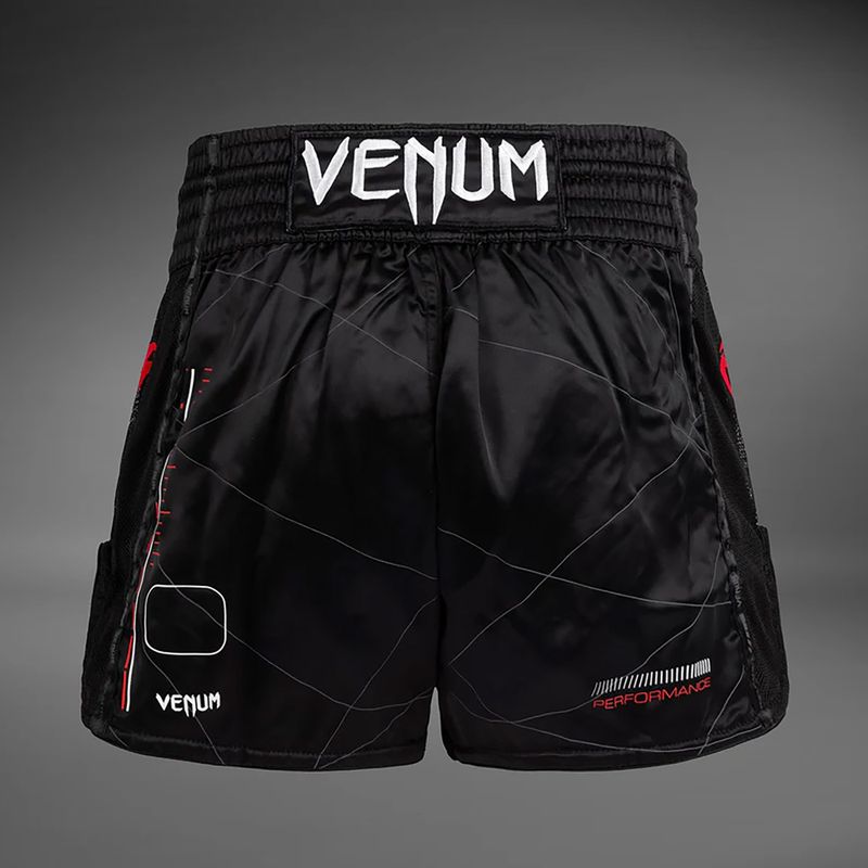 Spodenki treningowe Venum Tactical XT Muay Thai black/fire red 2