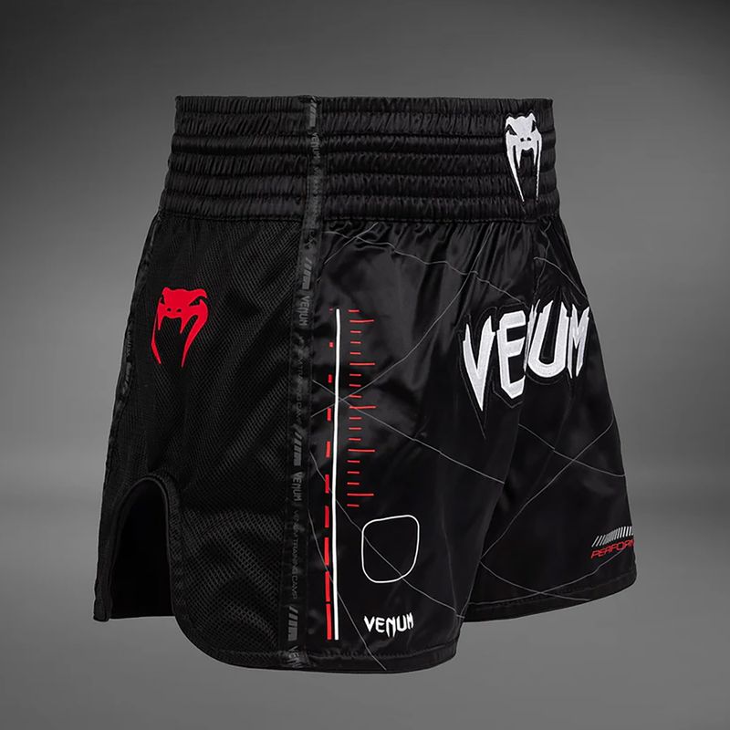 Spodenki treningowe Venum Tactical XT Muay Thai black/fire red 4