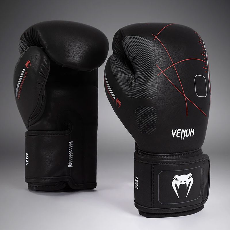 Rękawice sparingowe Venum Tactical XT black/fire red 2