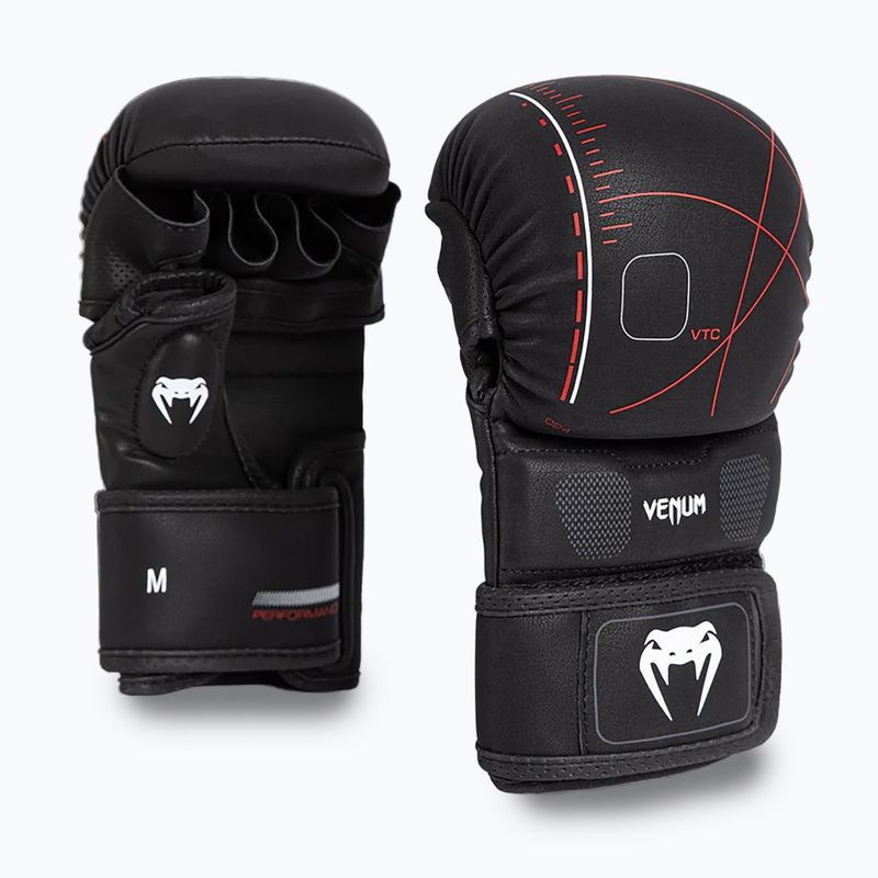 Rękawice sparingowe Venum Tactical XT black/fire red