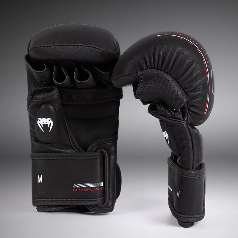 Rękawice sparingowe Venum Tactical XT black/fire red 2
