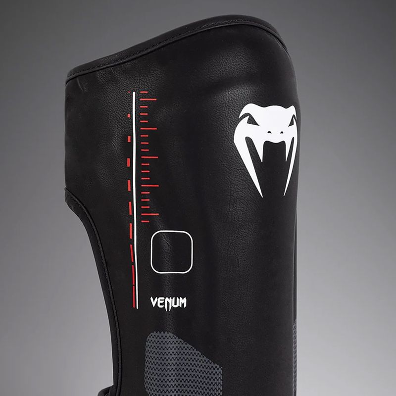 Ochraniacze piszczeli i stóp damskie Venum Tactical XT Shinguards black/fire red 3