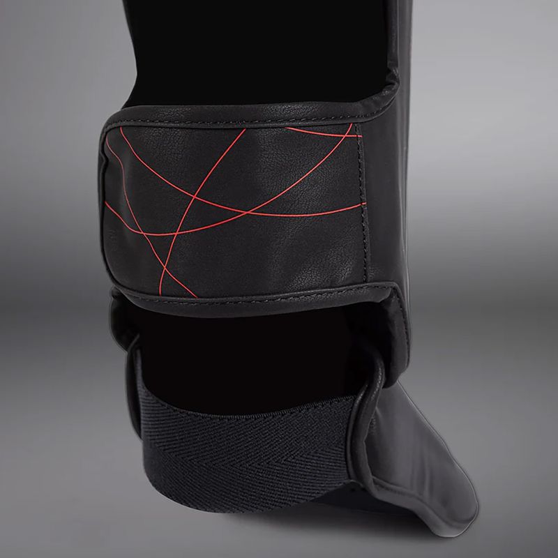 Ochraniacze piszczeli i stóp damskie Venum Tactical XT Shinguards black/fire red 7