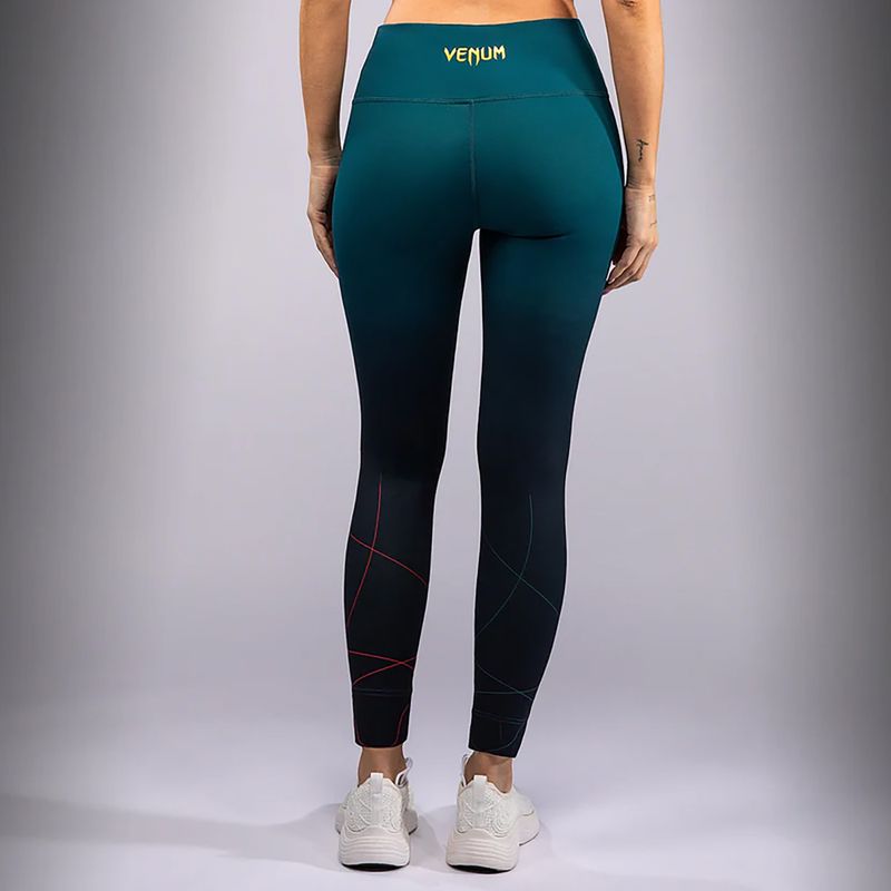 Legginsy treningowe damskie Venum Tactical XT black/forest green 3
