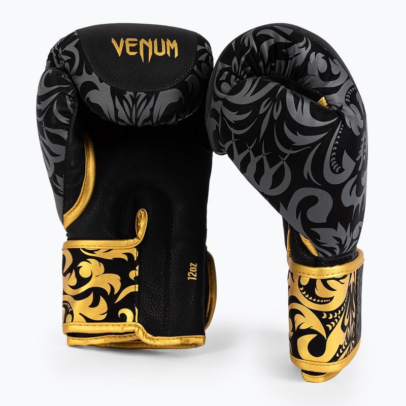 Rękawice bokserskie Venum x Ilia Topuria Unmatched Boxing black/gold 4