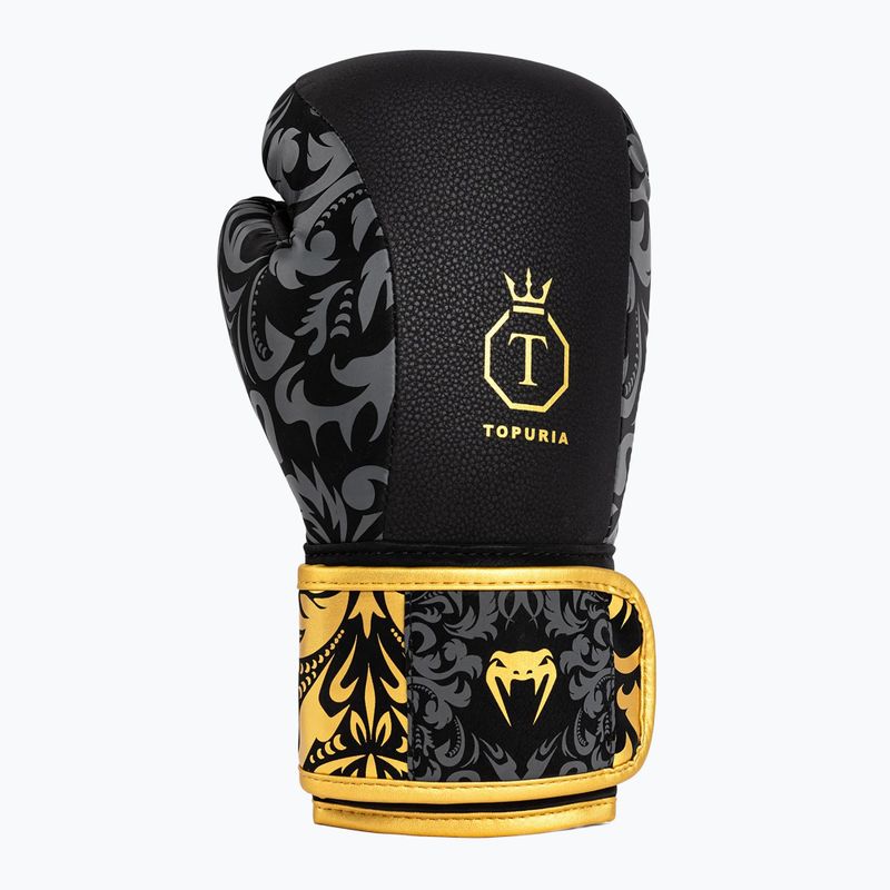 Rękawice bokserskie Venum x Ilia Topuria Unmatched Boxing black/gold 5