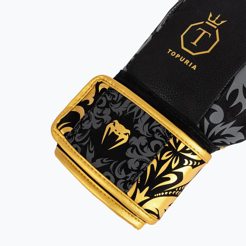 Rękawice bokserskie Venum x Ilia Topuria Unmatched Boxing black/gold 7