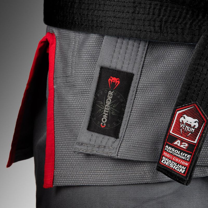 GI do brazylijskiego jiu-jitsu Venum Contender 3.0 storm grey 6
