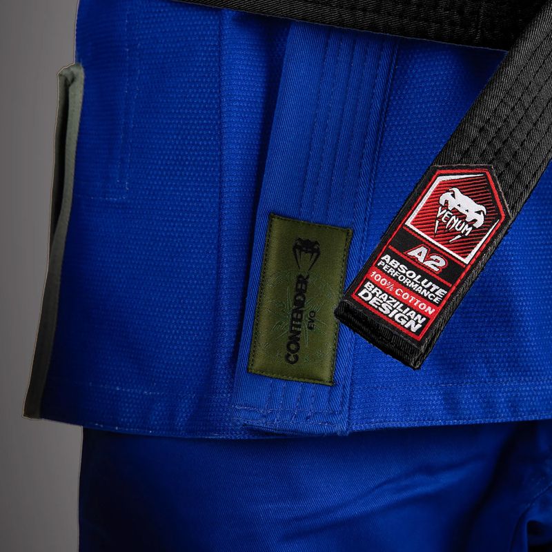 GI do brazylijskiego jiu-jitsu Venum Contender Evo 2.0 royal blue 6