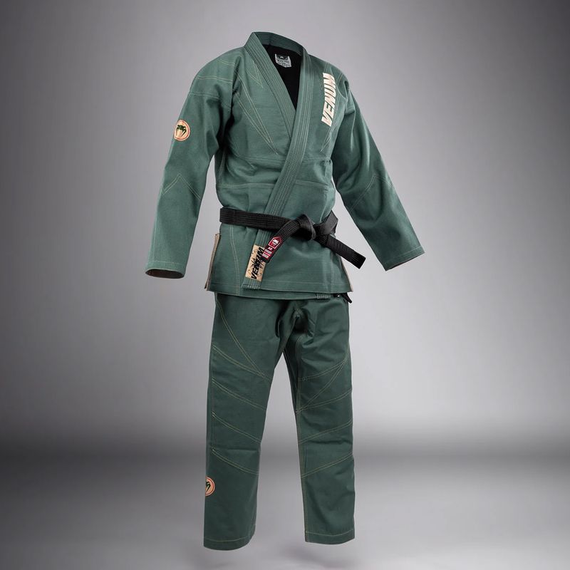 GI do brazylijskiego jiu-jitsu Venum Elite 5.0 forest green 3