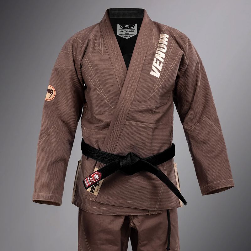 GI do brazylijskiego jiu-jitsu Venum Elite 5.0 chocolate brown 4