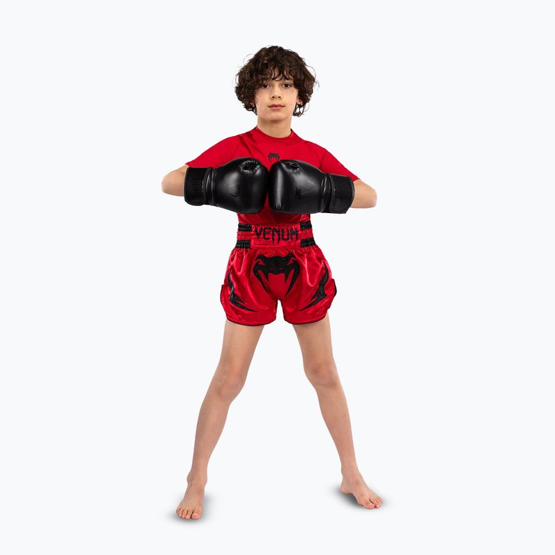 Spodenki treingowe dziecięce Venum Inferno Muay Thai Jr red 2