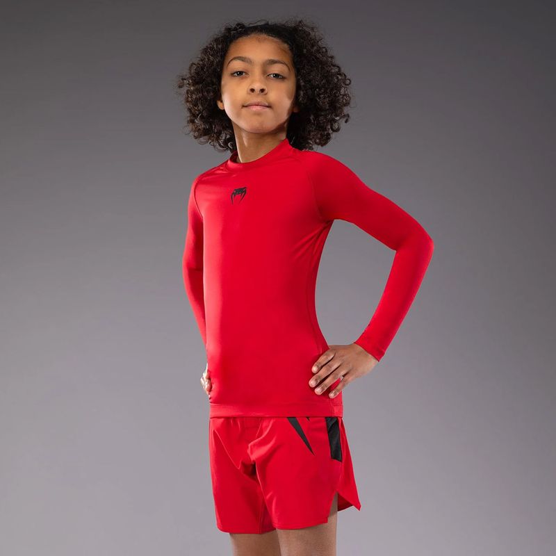 Longsleeve treningowy dziecięcy Venum Contender Rashguards Jr cherry red 4