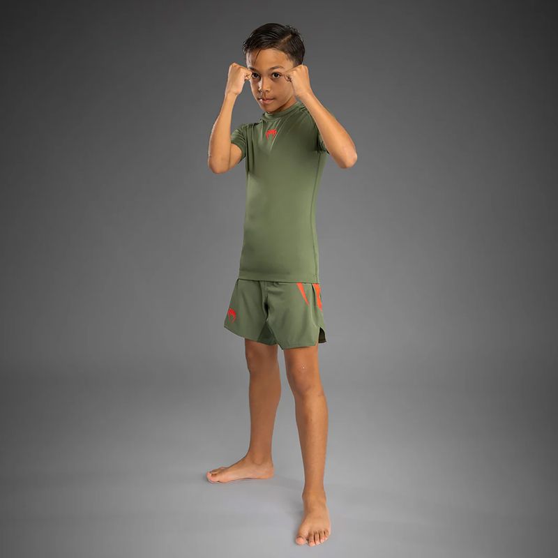 Koszulka treningowa dziecięca Venum Contender Rashguards Jr khaki 2