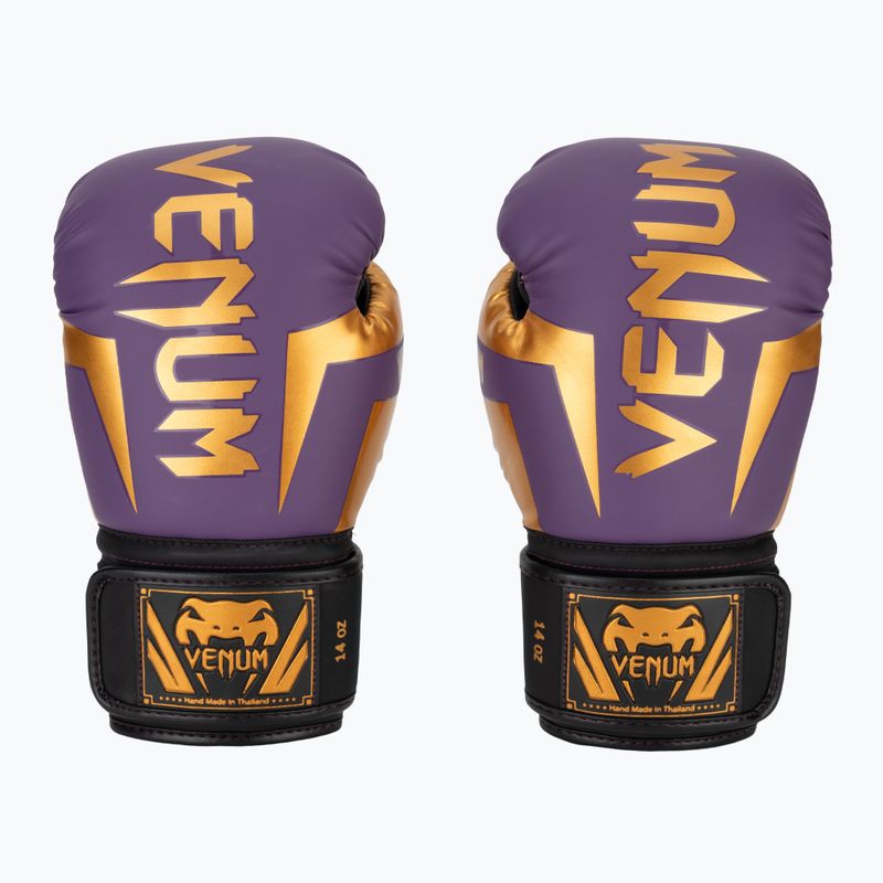 Rękawice bokserskie Venum Elite dark purple 2