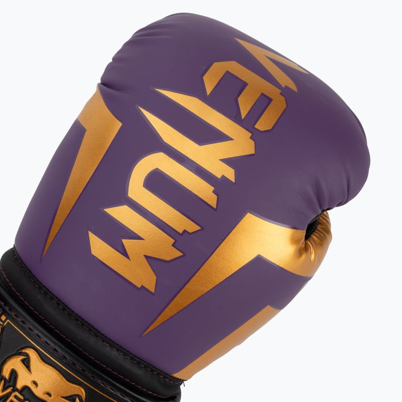 Rękawice bokserskie Venum Elite dark purple 5