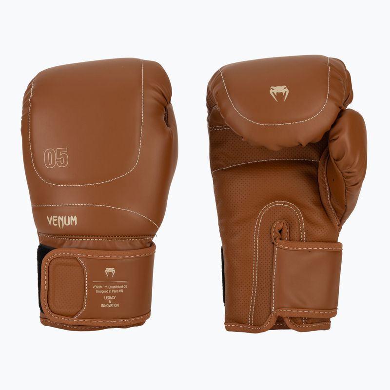 Rękawice bokserskie męskie Venum Impact Evo VENUM-05061-058 chocolate